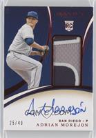 Rookie Patch Autographs - Adrian Morejon #/49