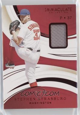 2020 Panini Immaculate Collection - [Base] - Red #35 - Stephen Strasburg /49