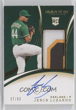 2020 Panini Immaculate Collection - [Base] #143 - Rookie Patch Autographs - Jesus Luzardo /99