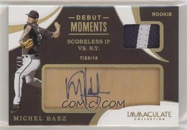 2020 Panini Immaculate Collection - Debut Moments Autograph Relics - Gold #DM-MB - Michel Baez /10
