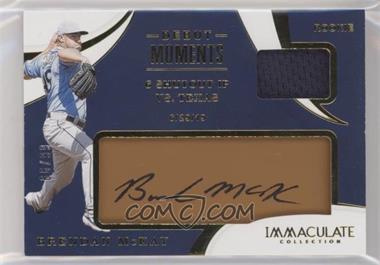 2020 Panini Immaculate Collection - Debut Moments Autograph Relics - Tan Leather #DM-BM - Brendan McKay /99