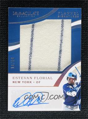 2020 Panini Immaculate Collection - Flannel Sigs - Gold #FLS-EF - Estevan Florial /10