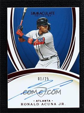 2020 Panini Immaculate Collection - Immaculate Signatures - Red #IS-RAJ - Ronald Acuna Jr. /25