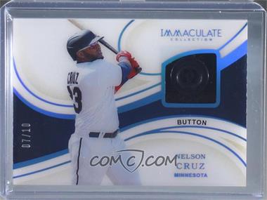 2020 Panini Immaculate Collection - Materials - Button #M-NC - Nelson Cruz /10 [EX to NM]