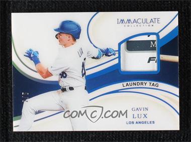2020 Panini Immaculate Collection - Materials - Laundry Tag #M-GL - Gavin Lux /5