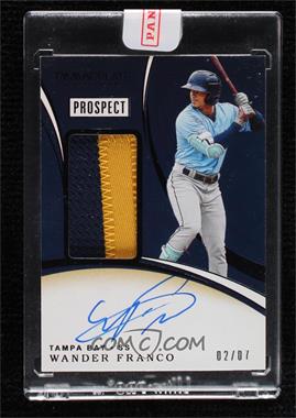 2020 Panini Immaculate Collection - Prospect Patch Autographs - Black #PPA-WF - Wander Franco /7