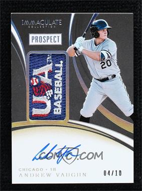2020 Panini Immaculate Collection - Prospect Patch Autographs - Holo Silver #PPA-AV - Andrew Vaughn /10