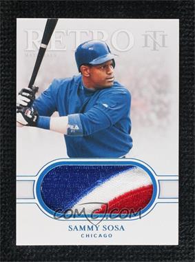 2020 Panini National Treasures - Retro Materials - Platinum #RM-SS - Sammy Sosa /1