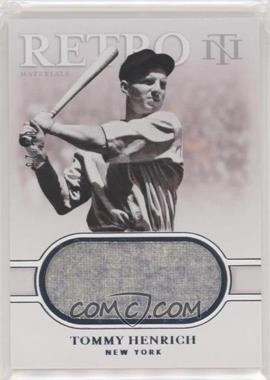 2020 Panini National Treasures - Retro Materials #RM-TH - Tommy Henrich /25