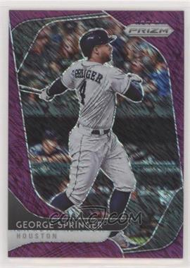 2020 Panini Prizm - [Base] - 1st Off the Line Purple Shimmer Prizm #86 - George Springer /7