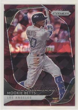 2020 Panini Prizm - [Base] - Burgundy Cracked Ice Prizm #117 - Tier II - Mookie Betts /25