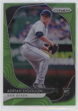 2020 Panini Prizm - [Base] - Lime Green Prizm #139 - Tier II - Adrian Morejon /125