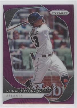 2020 Panini Prizm - [Base] - Purple Prizm #184 - Tier II - Ronald Acuna Jr.