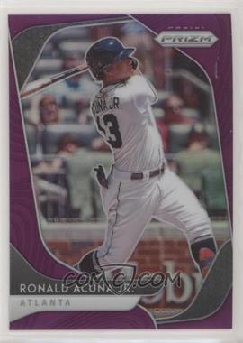 2020 Panini Prizm - [Base] - Purple Prizm #184 - Tier II - Ronald Acuna Jr.