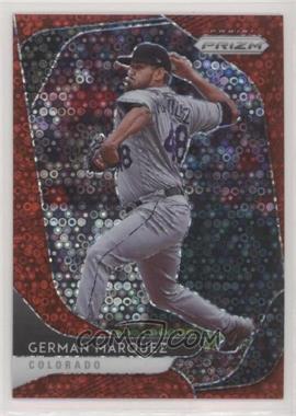 2020 Panini Prizm - [Base] - Quick Pitch Red Donut Circle Prizm #111 - Tier II - German Marquez /99