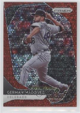 2020 Panini Prizm - [Base] - Quick Pitch Red Donut Circle Prizm #111 - Tier II - German Marquez /99