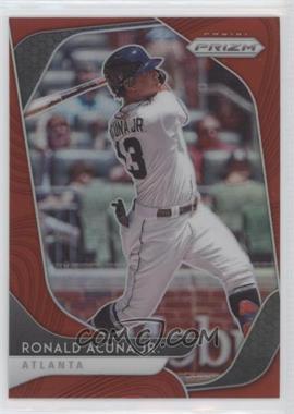 2020 Panini Prizm - [Base] - Red Prizm #184 - Tier II - Ronald Acuna Jr.