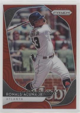 2020 Panini Prizm - [Base] - Red Prizm #184 - Tier II - Ronald Acuna Jr.