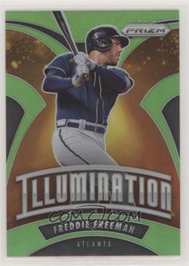 2020 Panini Prizm - Illumination - Lime Green Prizm #I-7 - Freddie Freeman /125