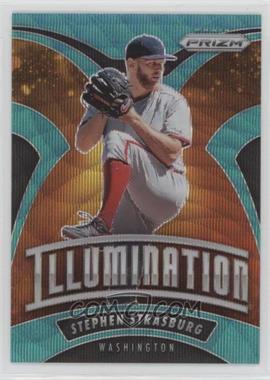 2020 Panini Prizm - Illumination - Teal Wave Prizm #I-1 - Stephen Strasburg