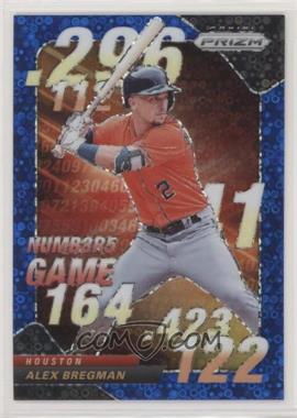 2020 Panini Prizm - Numbers Game - Quick Pitch Blue Donut Circle Prizm #NG-4 - Alex Bregman /199