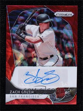 2020 Panini Prizm - Rookie Autographs - Red Wave Prizm #RA-ZA - Zach Green /75