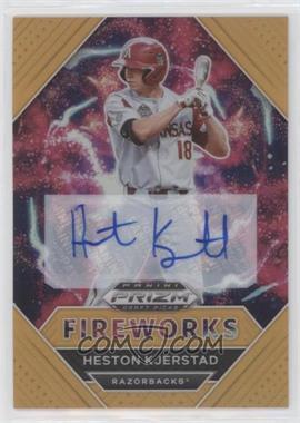 2020 Panini Prizm Draft Picks - [Base] - Neon Orange Prizm Autographs #PDP177 - Fireworks - Heston Kjerstad /20