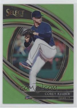 2020 Panini Select - [Base] - Neon Green Prizm #103 - Premier - Corey Kluber /99