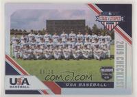 Checklist - USA Baseball Collegiate National Team #/10