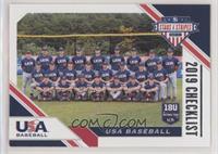 Checklist - USA Baseball 18U National Team [EX to NM]