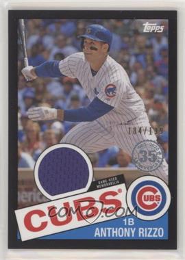 2020 Topps - 1985 Topps Baseball Relics Series 2 - Black #85TR-AR - Anthony Rizzo /199