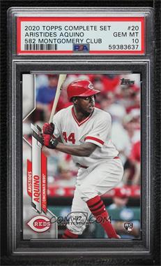 2020 Topps - [Base] - 582 Montgomery Club #20 - Aristides Aquino [PSA 10 GEM MT]