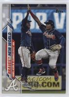 Checklist - Braves New World (Albies, Acuna Jr. Celebrate Braves Win)