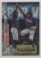 Checklist - Braves New World (Albies, Acuna Jr. Celebrate Braves Win) #/264