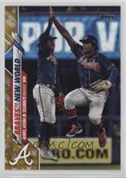 Checklist - Braves New World (Albies, Acuna Jr. Celebrate Braves Win)