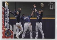 Checklist - Roll Out The Barrel (Brewers Outfield Celebrates) #/76