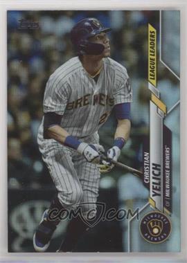 2020 Topps - [Base] - Rainbow Foil #143 - League Leaders - Christian Yelich