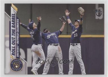 2020 Topps - [Base] - Vintage Stock #611 - Checklist - Roll Out The Barrel (Brewers Outfield Celebrates) /99