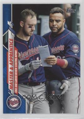 2020 Topps - [Base] - Wal-Mart Blue Border #18 - Checklist - Master & Apprentice (Cruz And Garver Review Scouting Report) /299