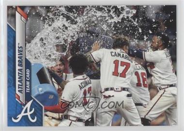 2020 Topps - [Base] - Wal-Mart Blue Border #218 - Atlanta Braves /299