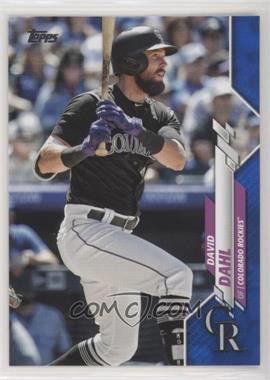 2020 Topps - [Base] - Wal-Mart Blue Border #233 - David Dahl /299 [EX to NM]