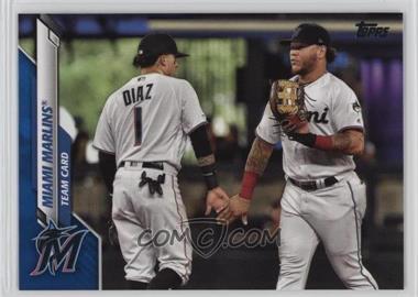 2020 Topps - [Base] - Wal-Mart Blue Border #396 - Miami Marlins /299