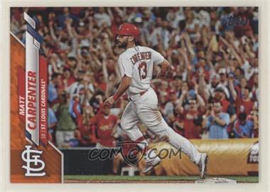 2020 Topps - [Base] - Wal-Mart Orange Border #113 - Matt Carpenter /99