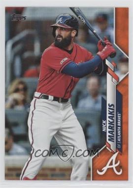 2020 Topps - [Base] - Wal-Mart Orange Border #156 - Nick Markakis /99