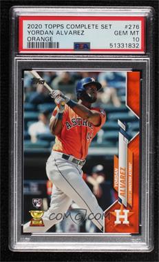 2020 Topps - [Base] - Wal-Mart Orange Border #276 - Yordan Alvarez /99 [PSA 10 GEM MT]