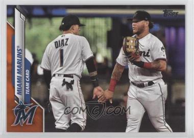 2020 Topps - [Base] - Wal-Mart Orange Border #396 - Miami Marlins /99