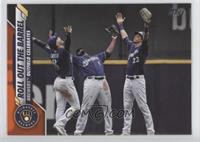 Checklist - Roll Out The Barrel (Brewers Outfield Celebrates) #/99