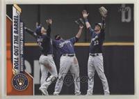 Checklist - Roll Out The Barrel (Brewers Outfield Celebrates) #/99