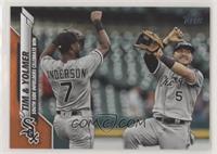 Checklist - Tim & Yolmer (South Side Infielders Celebrate Win) #/99