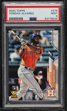 2020 Topps - [Base] #276.1 - Yordan Alvarez (Orange Jersey) [PSA 9 MINT]